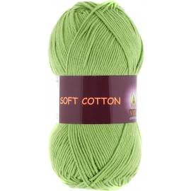 Пряжа Vita-cotton "Soft cotton" 1805 Фисташковый 100% хлопок 175 м 50гр