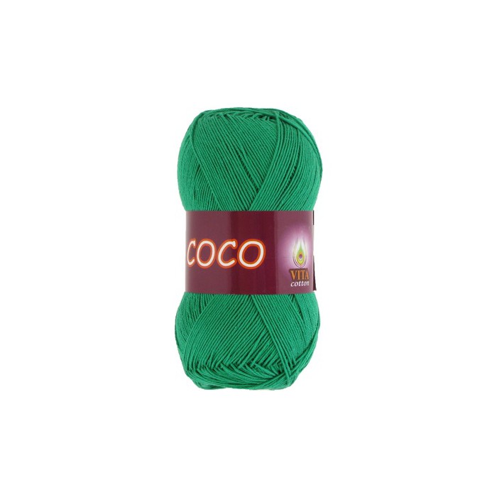 Пряжа Vita-cotton "Coco" 4311 Мятный 100% мерсеризованный хлопок 240 м 50гр